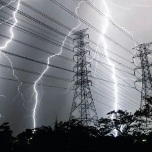 Lightning storm