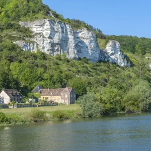Limestone Cliff Along Seine River Print Limestone Cliff Along Seine River Print