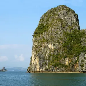 Limestone monolithic island of Halong Bay, UNESCO world heritage, Vietnam
