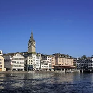 Limmatquai in the town centre, Zurich, Switzerland, Europe