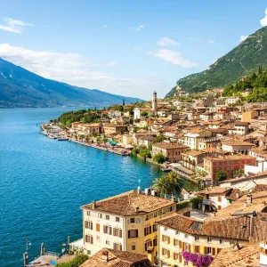 Limone sul Garda, town on the north west side of the famous Lake in Northern Italy Limone sul Garda, town on the north west side of the famous Lake in Northern Italy
