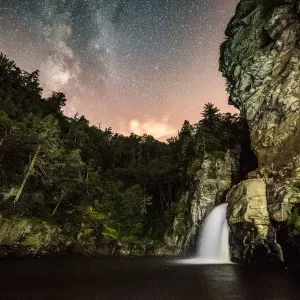 Linnville Falls and the milky way Linnville Falls and the milky way