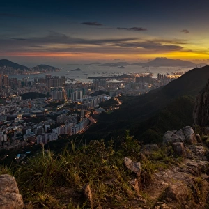 Lion rock peak of Hong Kong