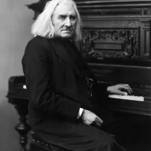 Liszt at Piano Print circa 1886 Liszt at Piano Print circa 1886
