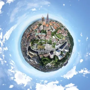 Lausanne Cathedral Print from Above Lausanne Cathedral Print from Above