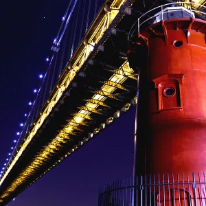 Little Red Lighthouse under George Washington Bridge