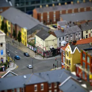 Liverpool Cityscape Miniature Print