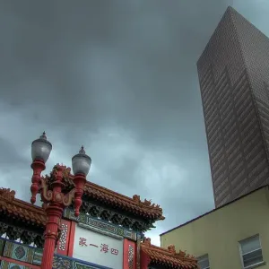 Living in Harmony, Chinatown with Modern Building