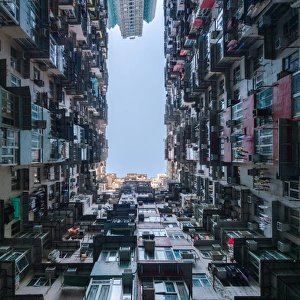 local apartment building in Hong Kong