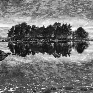 Loch na h-Achlaise Black and White Print Loch na h-Achlaise Black and White Print