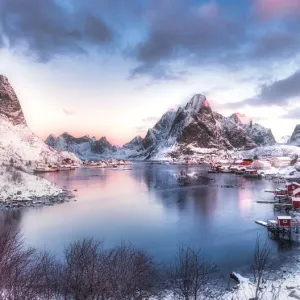 Lofoten Winter Dusk Print Lofoten Winter Dusk Print