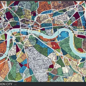 London city art map London city art map