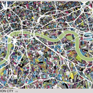 London city art map London city art map