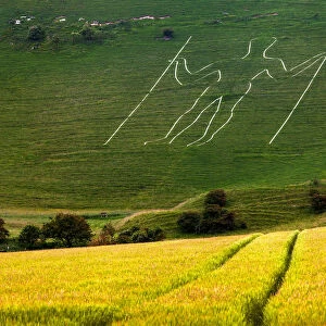 The Long Man of Wilmington, Sussex, England