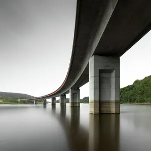 Long-term Exposure of Rauschenbach Dam Print
