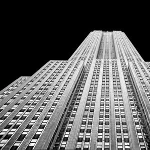 Looking up at The Empire State Building