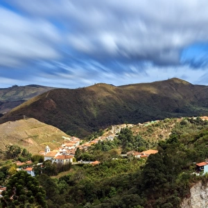 Looking at the hills of Ouro Preto, Minas Gerais