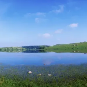 Lough Gur Print, a serene Irish lake landscape Lough Gur Print, a serene Irish lake landscape