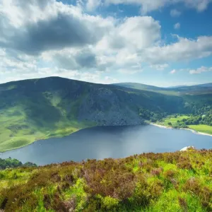 Lough Tay (Guinnes lake) in County Wicklow, Republic of Ireland