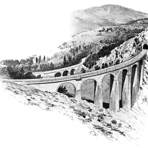 Loulla upper viaduct is a railway (railway) bridge, semi-circular arch bridge Loulla upper viaduct is a railway (railway) bridge, semi-circular arch bridge