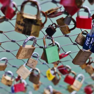 Love Locks Makartsteg Bridge Print Love Locks Makartsteg Bridge Print