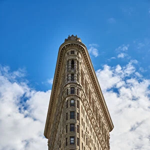Low Angle View Of Flatiron Building Against Clear Sky
