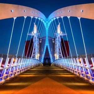 The Lowry Bridge, Salford Quays, Manchester, UK The Lowry Bridge, Salford Quays, Manchester, UK