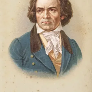 Ludwig van Beethoven Print, 1770-1827 Ludwig van Beethoven Print, 1770-1827