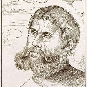 Luther as Junker JAorg (1522), by Lucas Cranach, published 1879