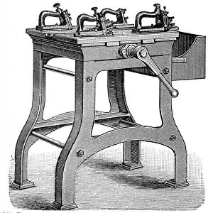 Machines for making metal letters used for printing