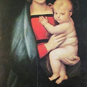 Madonna del Granduca, by Raffaello Sanzio da Urbino, also Raffael da Urbino, Raffaello Santi, Raffaello Sanzio, Raphael, Italian painter, Italy, digitally restored reproduction of a work of art (public domain) from c. 1500