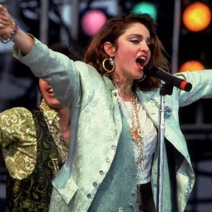 Madonna Live Aid Print, July 13, 1985. Art Prints, Posters