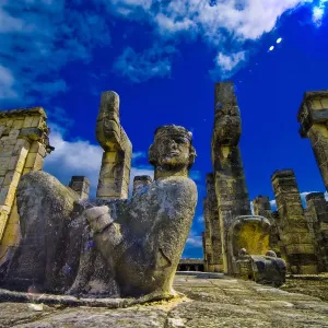 Chichen Itza Chac-Mool Warrior Print Chichen Itza Chac-Mool Warrior Print
