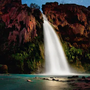 Magical Havasupai Falls Print, Grand Canyon Landscape Magical Havasupai Falls Print, Grand Canyon Landscape
