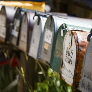Mailboxes in Rural Setting