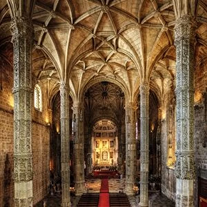 The Main Chapel In The Monastery of Saint Jerome (Jer'nimos Monastery), Lisbon, Portugal