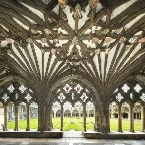 Canterbury Cathedral Gothic Cloister Tracery Print Canterbury Cathedral Gothic Cloister Tracery Print