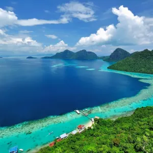 Bohey Dulang Island Panorama Print Bohey Dulang Island Panorama Print