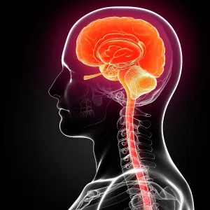 Male brain, computer artwork