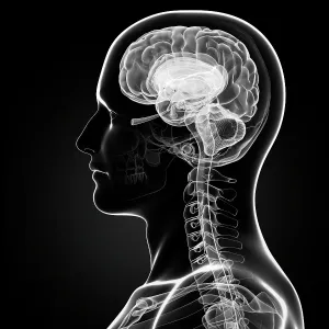 Male brain, computer artwork