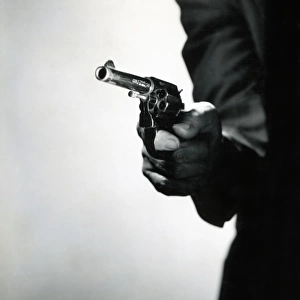 Man holding pistol