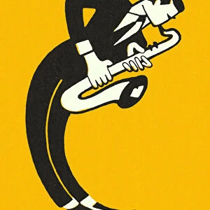 Man Playing the Saxophone