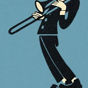 Man Playing Trombone