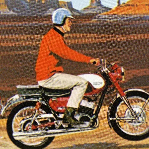 Man Riding a Motorcycle