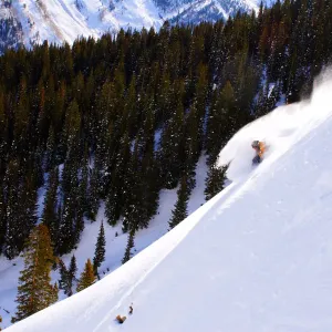 Marble Peak Skiing Print, Colorado Landscape
