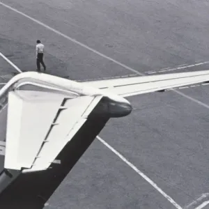 Man on Plane Tail Print Man on Plane Tail Print