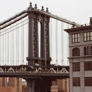 Manhattan bridge close-up Manhattan bridge close-up