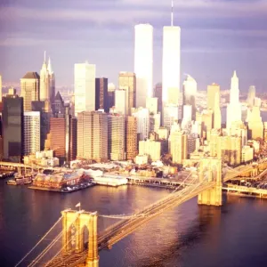 Manhattan Print from Brooklyn Sunrise Manhattan Print from Brooklyn Sunrise