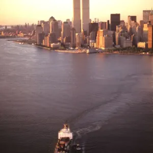 Manhattan with New york Harbor Manhattan with New york Harbor