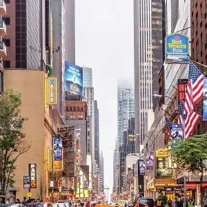 Manhattan street view Manhattan street view
